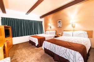 大瀑布城Aisling Suites - The Midtown的酒店客房设有两张床和电视。