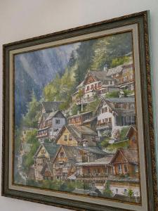 伊万诺-弗兰科夫斯克芬特什精品酒店的山村画