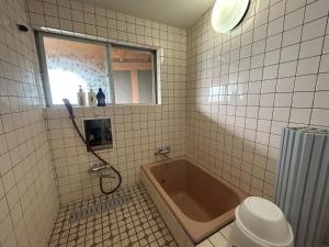 Hakuigun - House - Vacation STAY 14651的带浴缸、卫生间和窗户的浴室