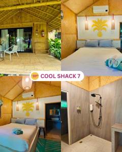 卡农Margarita Beach的度假村的客房 - 带一张床和淋浴