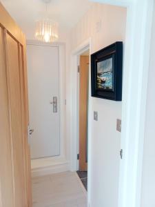 The Little Limes - Ensuite Double Room Own Entrance in Art Deco House的电视和/或娱乐中心