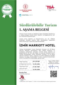 伊兹密尔Izmir Marriott Hotel的持有证件的卡玛玛玛瑞奥特酒店许可证