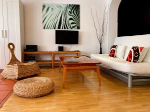 维多利亚-加斯特伊兹Apartamentos Ondoloin的客厅配有沙发和桌子