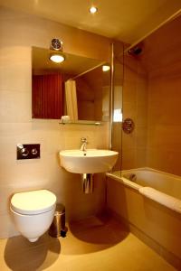 罗奇代尔皇家托比酒店的一间带卫生间和水槽的浴室