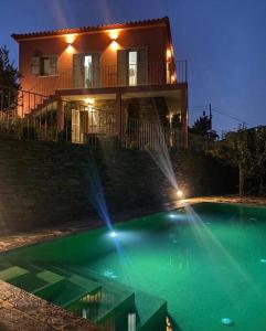 MártirOuteiro Douro House的房屋前有游泳池的房子
