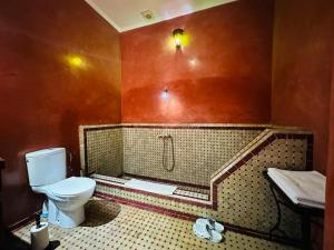 非斯里亚德阿拉姆酒店的一间带卫生间和水槽的浴室