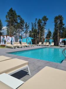 潘尼希特103 View Park Hotel & SPA的一个带躺椅的游泳池