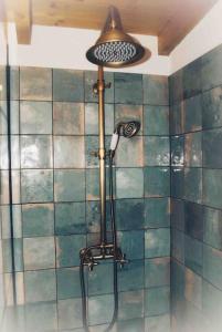 阿尔热祖尔Quintinha Boheme…的浴室内配有淋浴和头顶淋浴