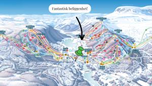 耶卢Skurdalsvegen 37L的雪地滑雪胜地地图