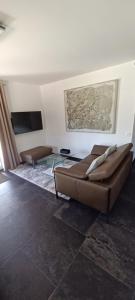 帕耶讷Appartement Villa du Golf的带沙发和电视的客厅