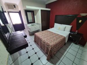 Hotel TorreBlanca客房内的一张或多张床位