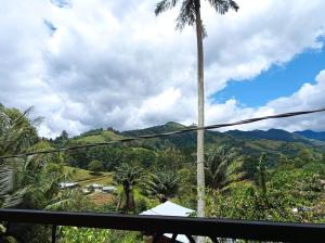 萨兰托Combi的从棕榈树度假村的阳台可以欣赏到风景