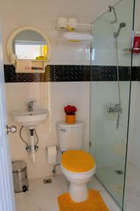 圣斐利-银港Royal Terrace Princess II的浴室配有卫生间、盥洗盆和淋浴。