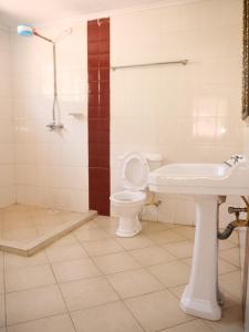 基苏木Milimani Comfort的一间带卫生间和水槽的浴室