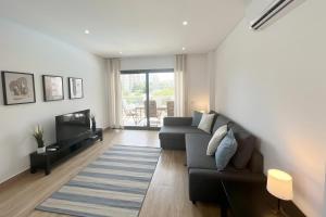 波尔蒂芒T2 Monte Residence by amcf的带沙发和电视的客厅