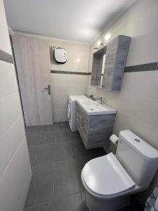 希俄斯Karfas Seascape的浴室配有白色卫生间和盥洗盆。