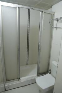 开塞利Grand Zara Hotel的带淋浴和卫生间的浴室