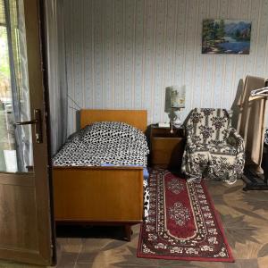 西格纳吉Sofya的一间小卧室,配有一张床和一把椅子