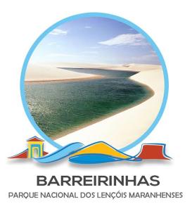 巴雷里尼亚斯Pousada La Duna Lençóis Maranhenses的海滩标志,海洋景
