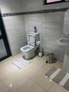 VendalandNandoni Waterfront Resort的一间带卫生间和水槽的浴室