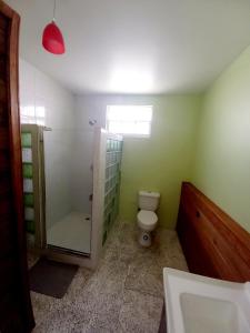 CalibishieDado's Place的浴室配有卫生间、淋浴和盥洗盆。