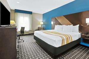 热萨尔弗斯普林斯萨尔弗斯普林斯拉昆塔套房酒店的配有一张床和一台平面电视的酒店客房