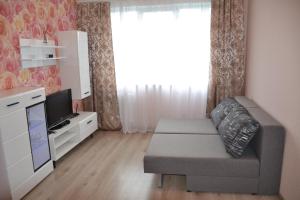 里加Julia Apartment Riga Imanta的带沙发和电视的客厅
