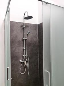 波尔图OLOPO的浴室内配有淋浴和头顶淋浴