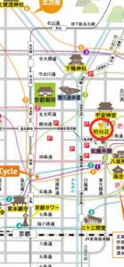 京都明和荘Mei Wa Inn的大阪地铁车站地图