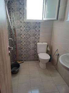 KerkoueneDar El Yasmine 2的一间带卫生间和水槽的浴室