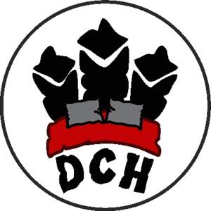 康考迪亚DCH Hostel Backpaquers的印有灰字的标志