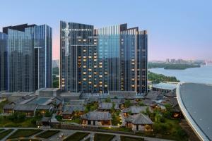 沈阳沈阳新世界酒店的城市空中景观高楼