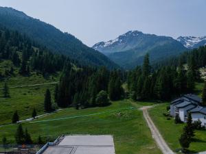 西维耶兹洛斯阿布朗奇XII希维埃斯酒店的享有山谷和山脉及道路的景色