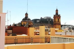 塞维利亚El Patio de San Bernardo的从建筑屋顶上可欣赏到城市美景