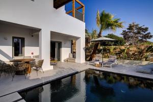 帕罗斯岛Clementina Paros的一座带游泳池和房子的别墅