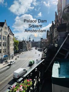 阿姆斯特丹沙姆沙伊赫酒店的城市景观,宫殿大坝广场,阿姆斯特丹