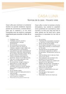 麦德林Casa LuNa -Estratégica Ubicación-的带有casa luna文本的文件的页面