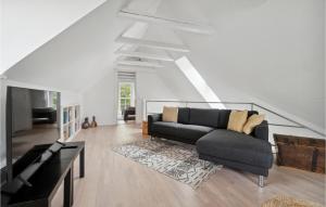 海斯勒Cozy Home In Hasle With Wifi的带沙发和电视的客厅