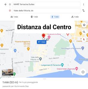 泰拉奇纳MARÈ Terracina Suites的大陆地图