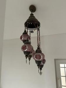 萨拉热窝马哈拉之家的吊灯挂在天花板上