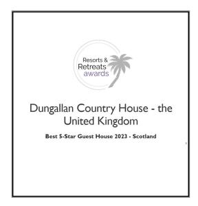 奥本Dungallan Country House Bed & Breakfast的统一王国的沙勒姆县民宅的传单