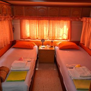 斯卡拉拉乔伊For Nature Lovers 2的小型客房 - 带2张床和窗户