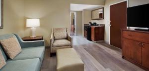 德斯坦Embassy Suites by Hilton Destin Miramar Beach的带沙发和平面电视的客厅