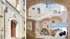 卡洛维诺Dimora Dell'Osanna Raro Villas Smart Rooms Collection的建筑物两幅画的拼贴