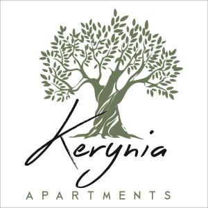 帕福斯Kerynia Apartments的树上的黑白画