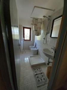 托迪Colle Costanza的一间带卫生间和水槽的浴室