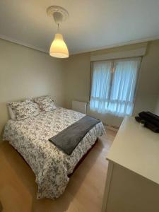 Bonito y acogedor apartamento cerca de Donostia San Sebastián客房内的一张或多张床位