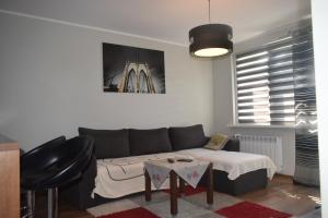 比亚韦斯托克Żabia Flat的客厅配有沙发和桌子