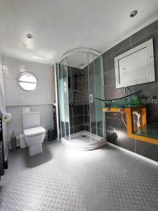 利物浦捷克博特酒店的带淋浴和卫生间的浴室