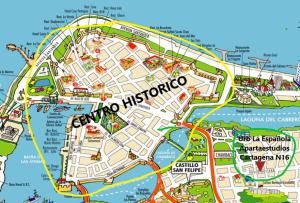 卡塔赫纳Apartaestudio Cartagena的阿克罗蒂里岛地图